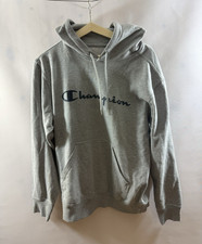 Champion Herren Hoodie Kapuzenpullover Grau L...