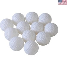 Hollow Plastic Golf Balls, 12-Pack - Ideal for Carnival Games  Golf Training
