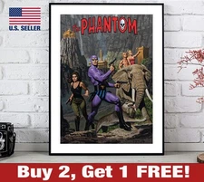 The Phantom Poster 18" x 24" Print Retro Comics Wall Art