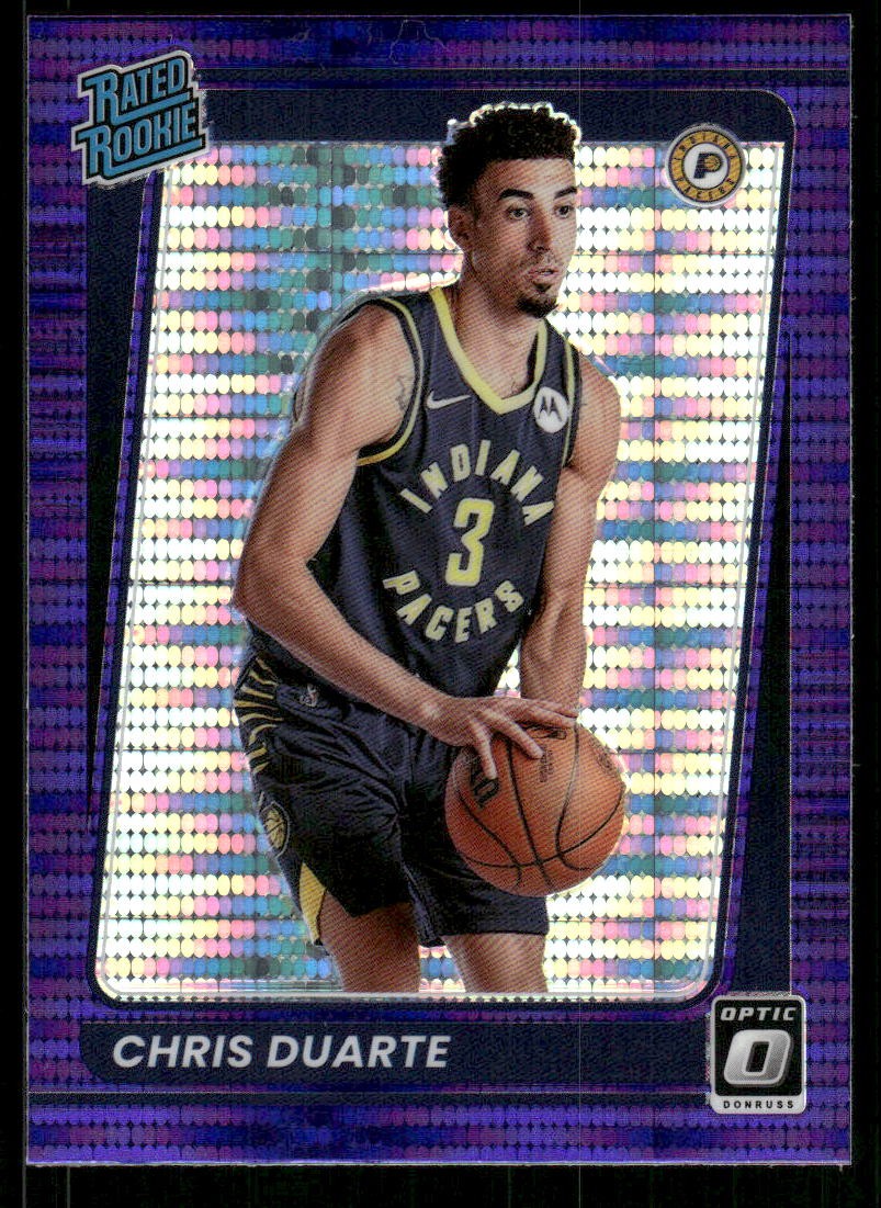 2021-22 Donruss Optic #173 Chris Duarte Target Purple Pulsar