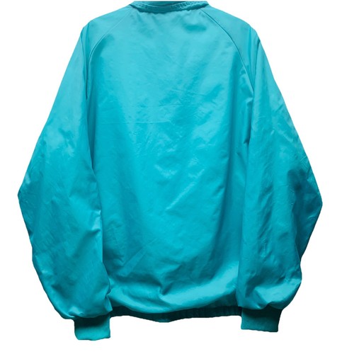 Vintage Y2K Antigua Track Jacket Size L Turquoise Nylon Fully Lined Windbreaker - Picture 2 of 14