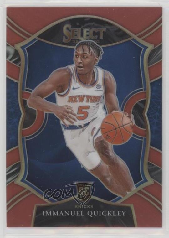 2020-21 Panini Select Concourse Red Prizm /199 Immanuel Quickley #85 14cm