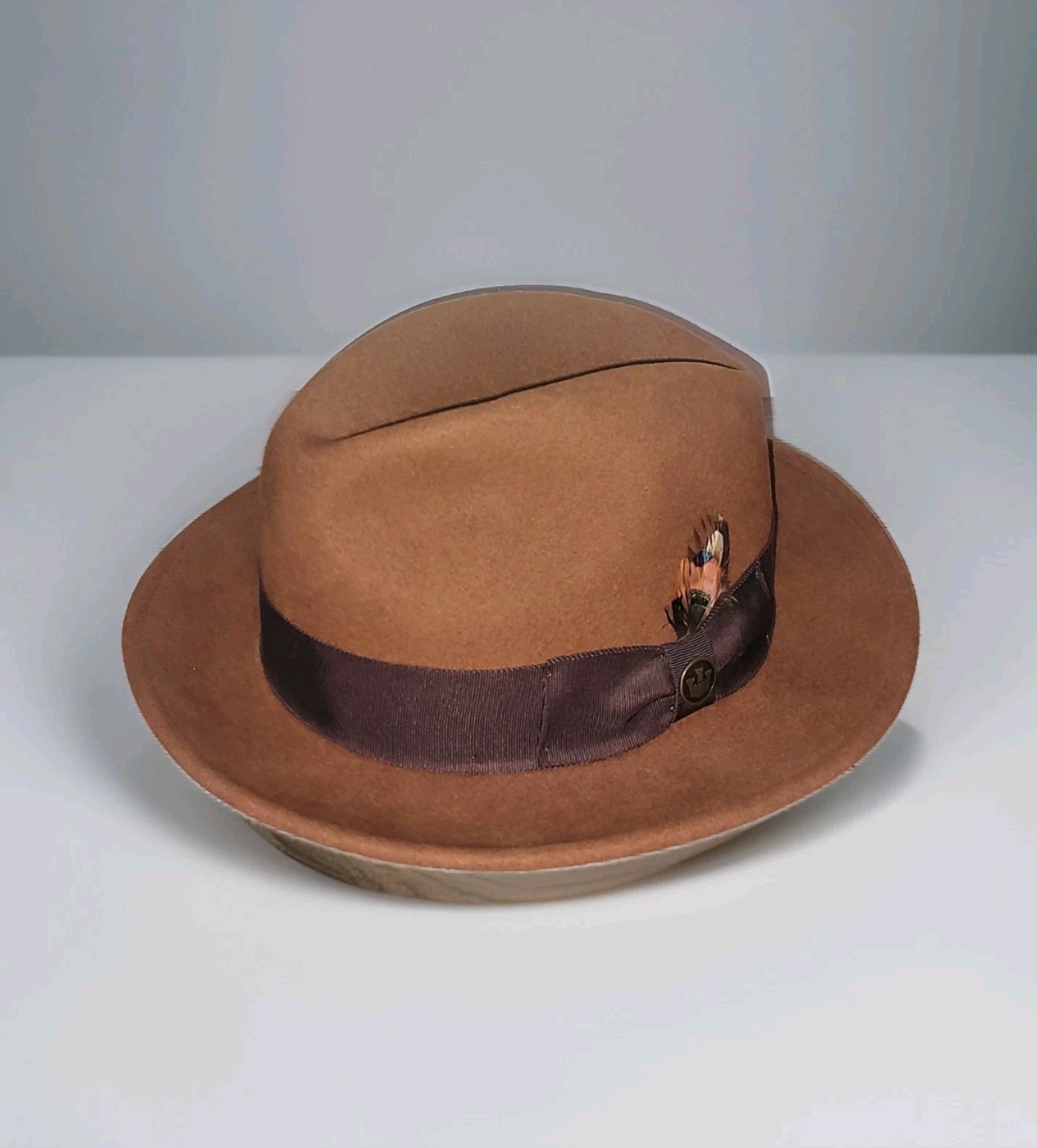 Goorin Bros Dean The Butcher Brown Wool Fedora Hat Size Large
