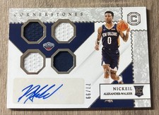 2020 Panini chronicles  Nickeil Alexander-Walker Pelicans Patch Auto /99 #RC-NAW