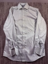 Charles Tyrwhitt Shirt Mens 16 35 Light Green Slim Fit Non Iron Dress Shirt