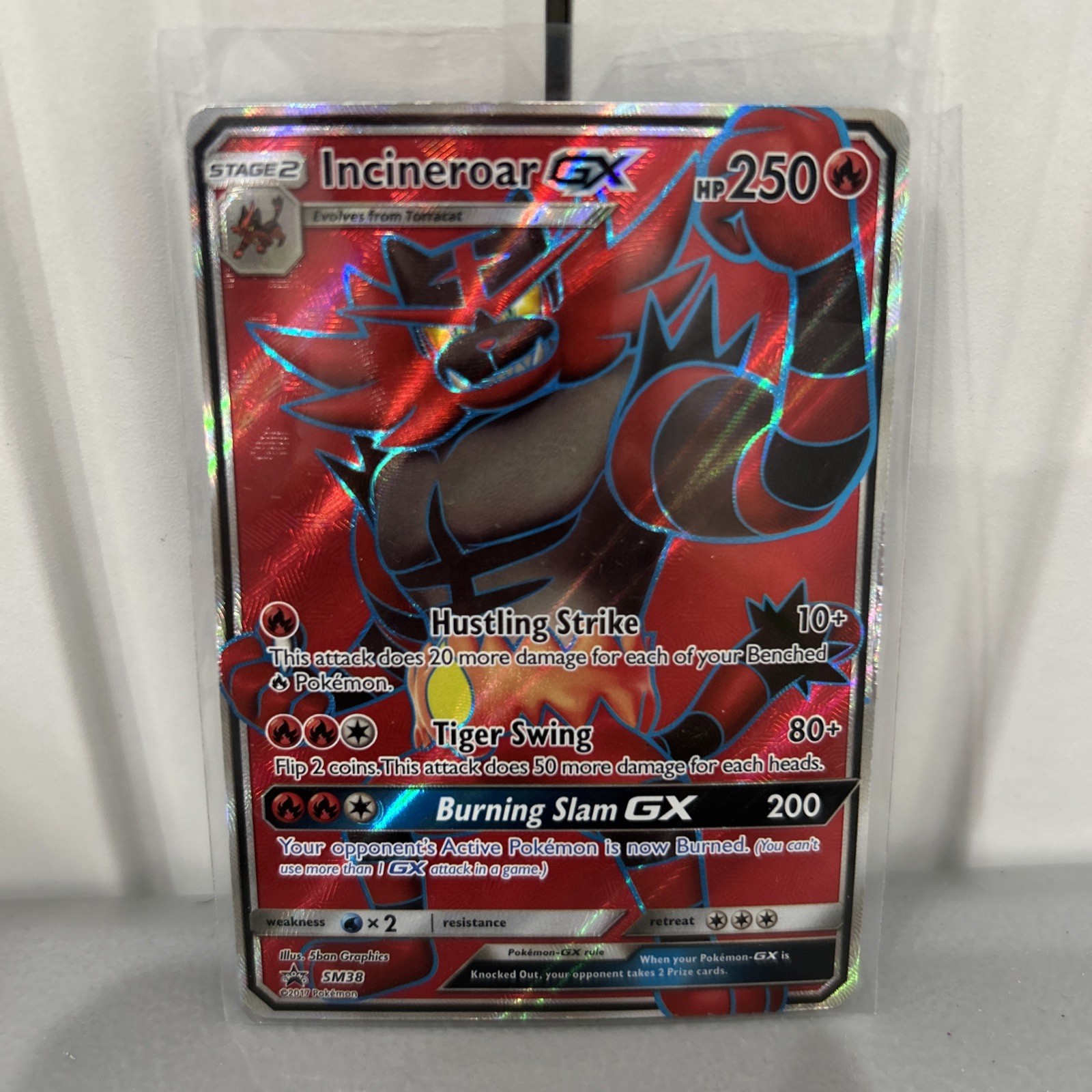 Pokémon Incineroar GX Holo Ultra Rare Full art 