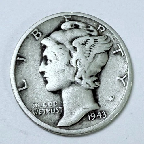 1943-S Mercury Dime ~ FINE DETAILS~ 90% Silver #4625
