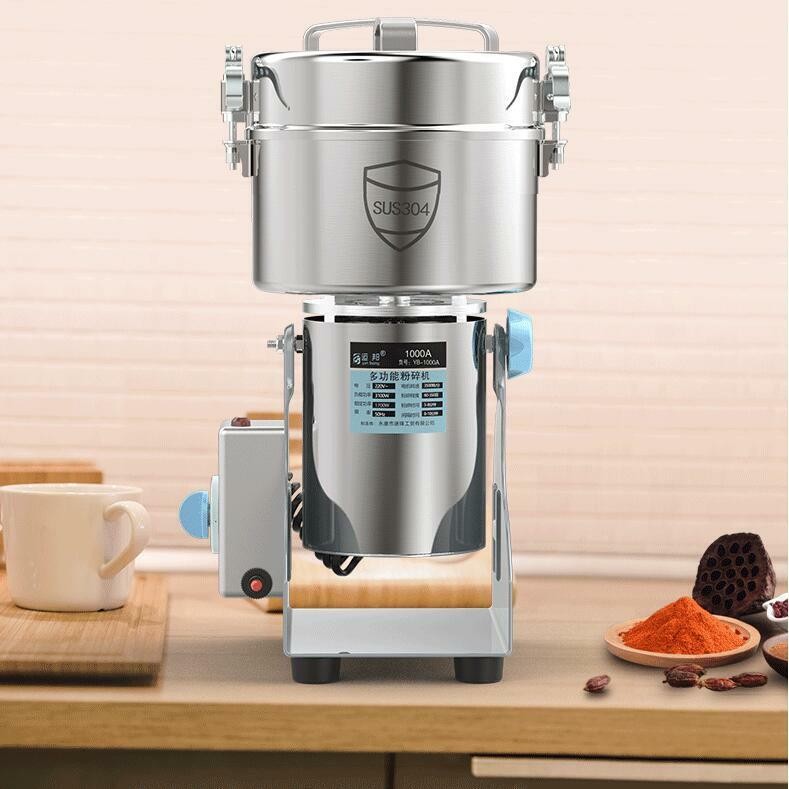 Gewerbliche elektrische Getreide-, Kaffeebohnen- und Nussmühle,Mahlmaschine 220V