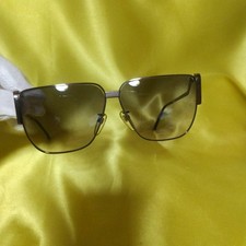 Pierre Cardin Brown Metal Frame Square Sunglasses Gradient Lenses Authentic
