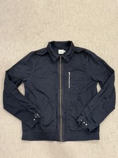 Flint and Tinder Jacket Mens Medium M Blue Flight Zip Up Made In The USA