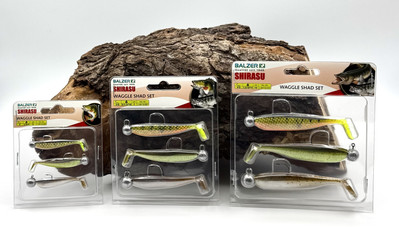 Balzer Shirasu Waggle Shad Set 5cm 7cm 10cm 3 Farben Shad 2 Go Gummiköder OVP