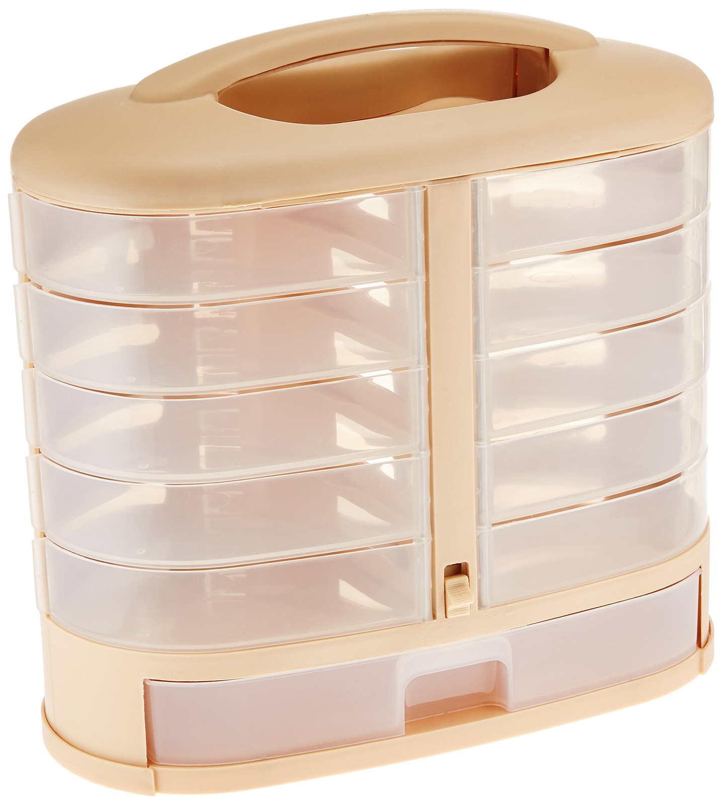 Clear Plastic Storage Bins with Drawers for Home Organization
