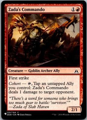 Zada's Commando The List Reprints NM Normal