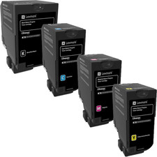 Genuine Lexmark CS720 CS725 CX725 4-Pack BK/C/M/Y 