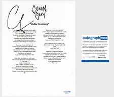 Conan Gray ‘Vodka Cranberry’ Signed Lyric Sheet Pop Singer ACOA