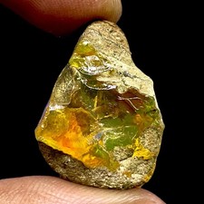 36.70 Ct Natural Ethiopian Opal Rough 27x20mm Huge Untreated Loose Gemstone