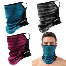 Neck Gaiter UV Protection Cooling Face Mask Bandana Scarf Cover for Men Women