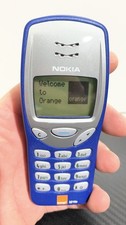 Vintage Nokia 3210 - Blue (Orange 3210e) Mobile Phone Charges & Works