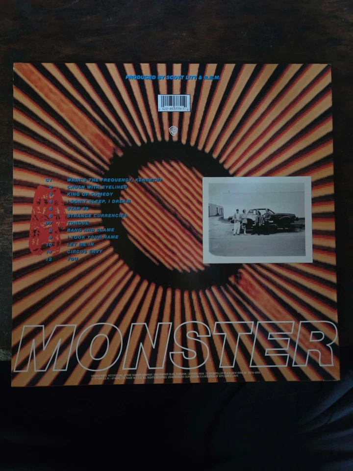 R.E.M. – Monster First US Pressing 1994 Warner Bros Records Vinyl LP M/VG+ - Image 2 of 4