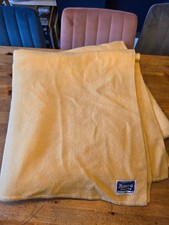 Vintage Lemon MODERNA PENNINE Pure New Wool  Large Blanket 220cm x 210cm