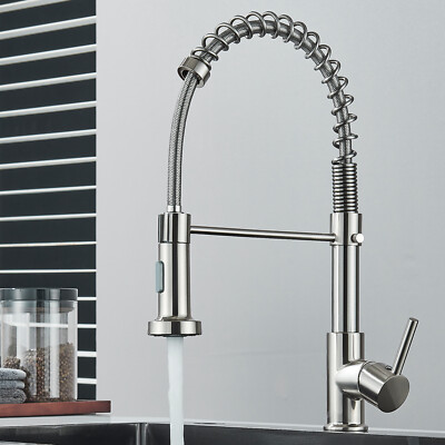 VAF Armatur 9206 Einhebelmischer Für Küche – Chrom, Ausziehbarer Brausekopf, Hochdruck, Made In Germany