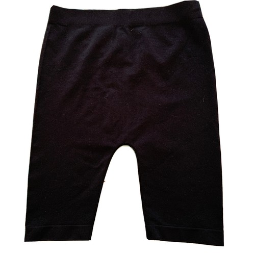Large (12/14) Girls Black Nylon Spandex Blend Dance Shorts 6" Inseam