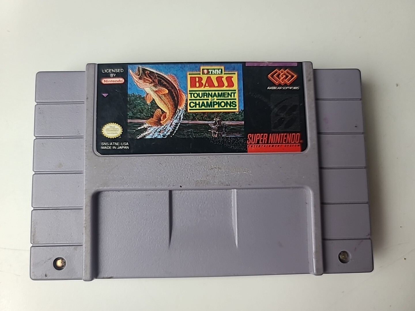 TNN Bass Tournament of Champions (Super Nintendo) SNES AUTHENTIC Tested
