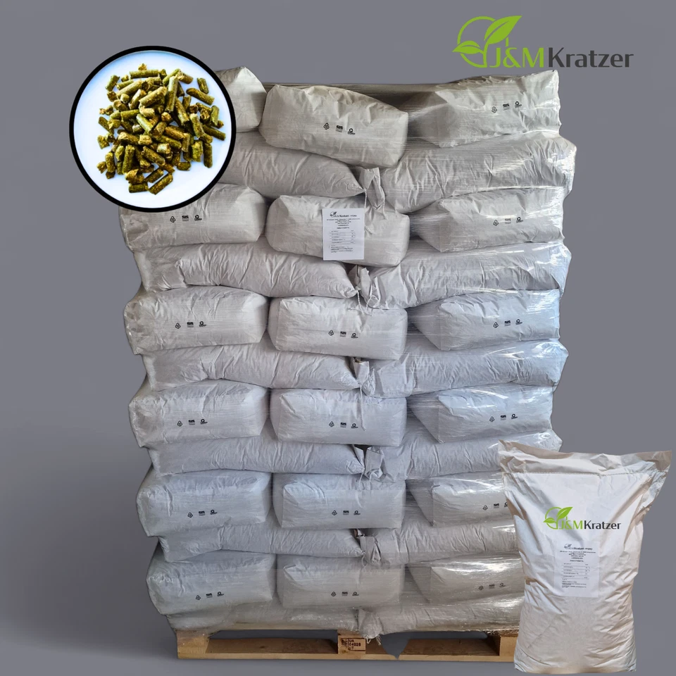 25 kg Luzernepellets  Luzernecobs – Pferdefutter Raufutter – myPellis - Bild 3 von 3