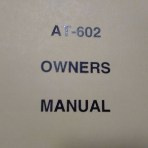 Air tractor 602 manual transmission Air tractor 602 manual transmission