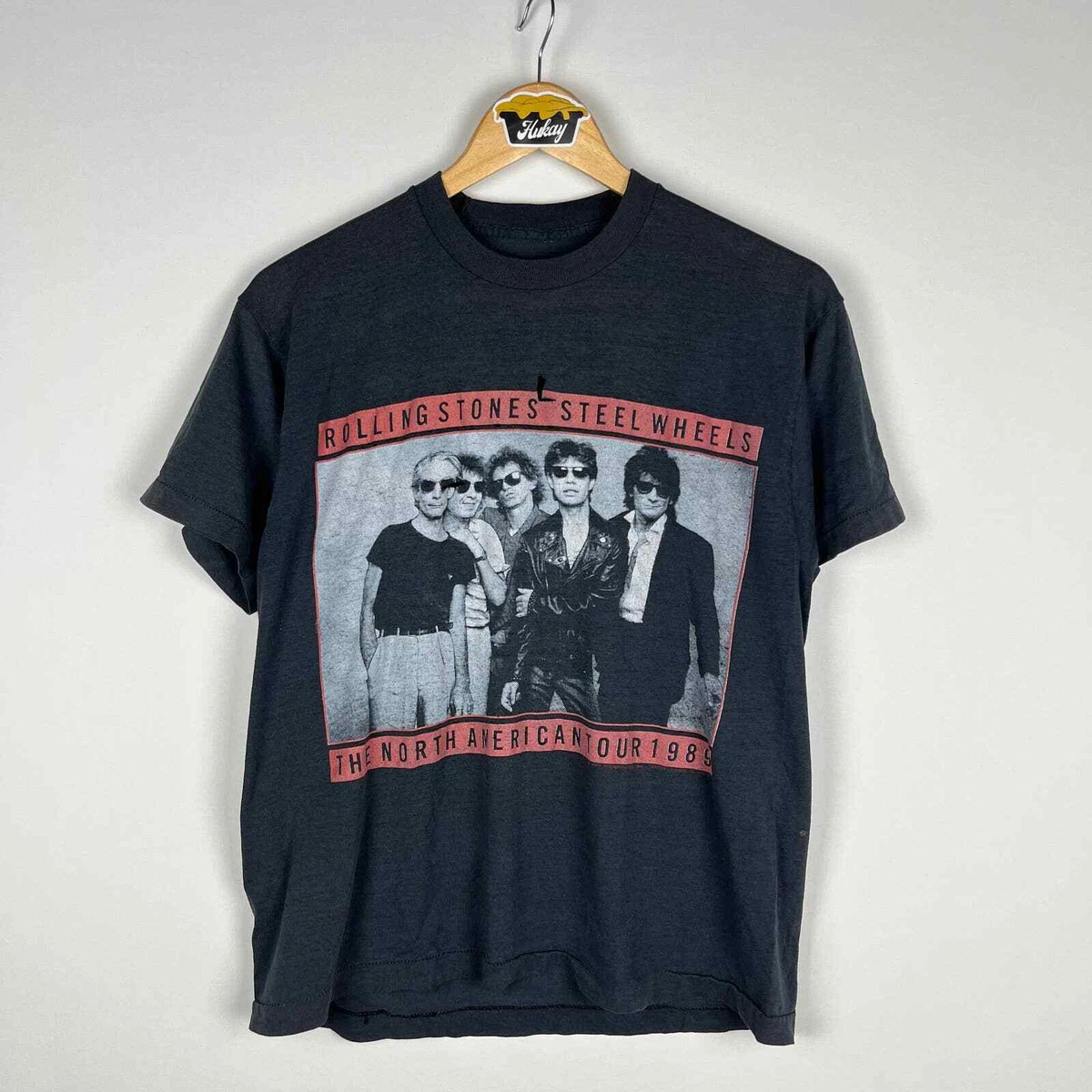 Vintage 1989 Rolling Stones Steel Wheels Tour T Shirt Large | eBay