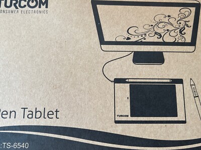 Turcom Graphics Tablet w/ Touch Pen for Windows & Mac Model TS-6540
