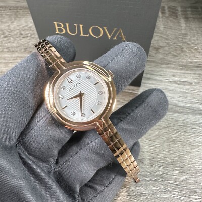 NEW DIAMOND Bulova Rhapsody Women's Rose Gold-Tone