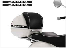 Vespa GT GTV Super Topcase Topbox Koffer Aufkleber 2Stk. Satz V.2 Schwarz Matt