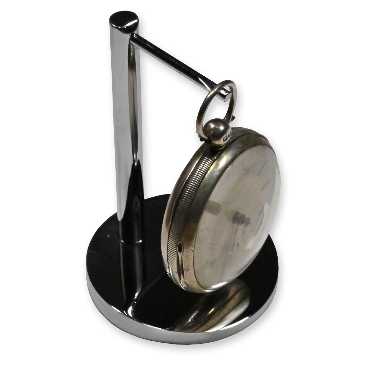 Stand For Pocket Watch Display Chrome Silver Metal Watch Holder