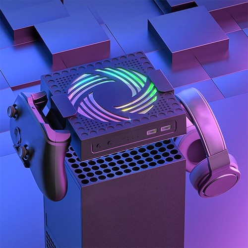 Advanced Adaptable Cool RGB Lighting Cooling Fan for Xbox Series X/Xbox Series S - Picture 9 of 11