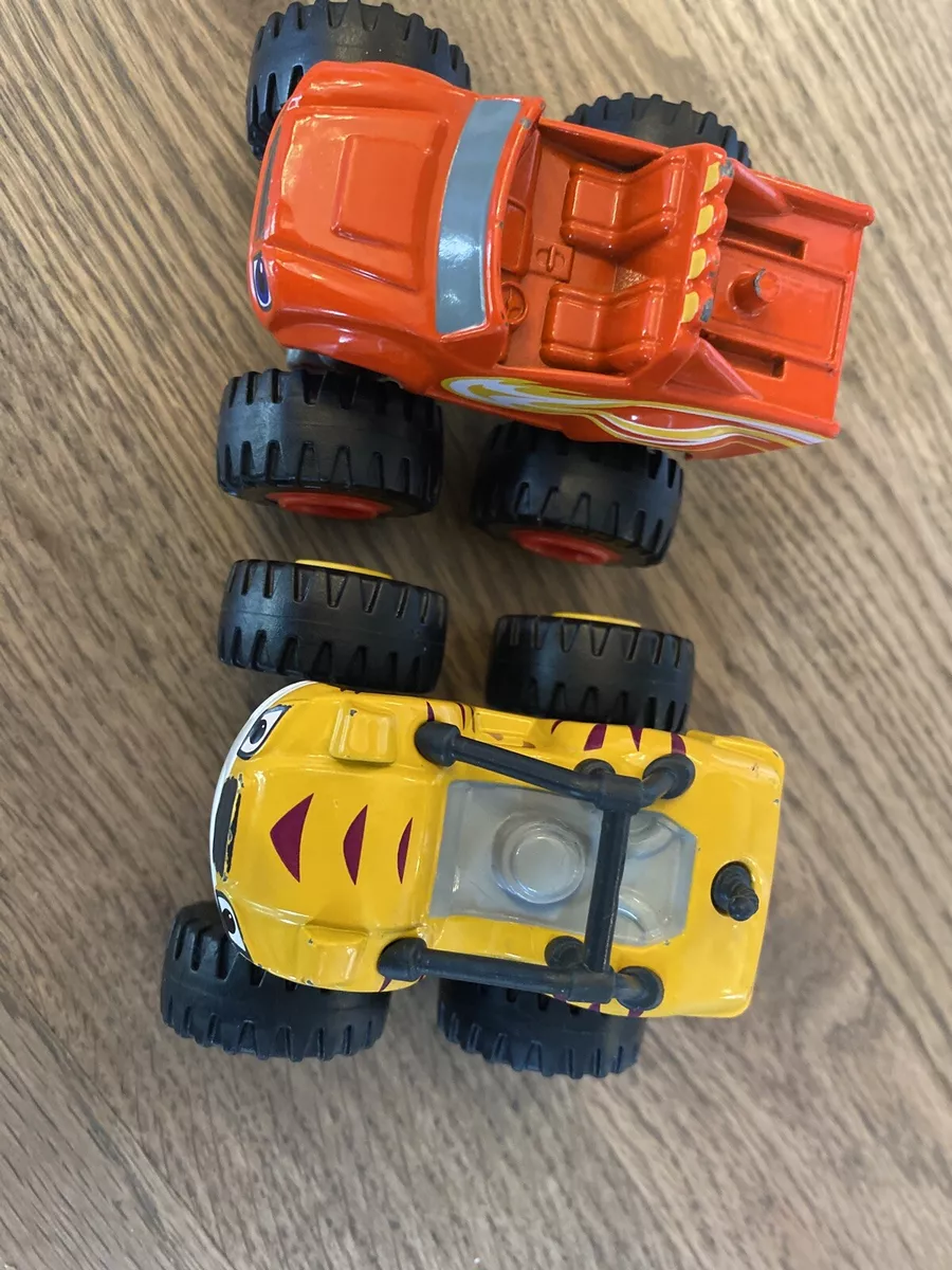 blaze and the monster machines toys Lot Of 2 Stripes Die Cast