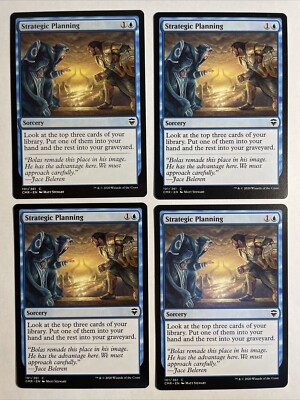 4x Mtg Commander Legends Strategic Planning NM/M Magic The Gathering