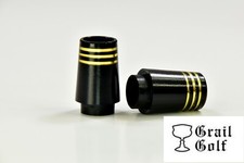 GRAIL GOLF ULTRA-PREM BLACK COLLAR IRON FERRULES .355 .75" .560OD 3 GD RINGS LOT