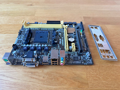ASUS A55BM-E Sockel FM2+ Mainboard Micro ATX DDR3 SATA3 Bundle CPU RAM Zub #7248