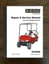 2014 Golf Cart Workshop Manual Fits EZGO Electric 634466 PRINTED MANUAL