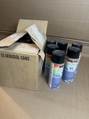 Omni-Fill Black Premium Master Blend Laquer Cans Aerosol B45116 Lot of 18