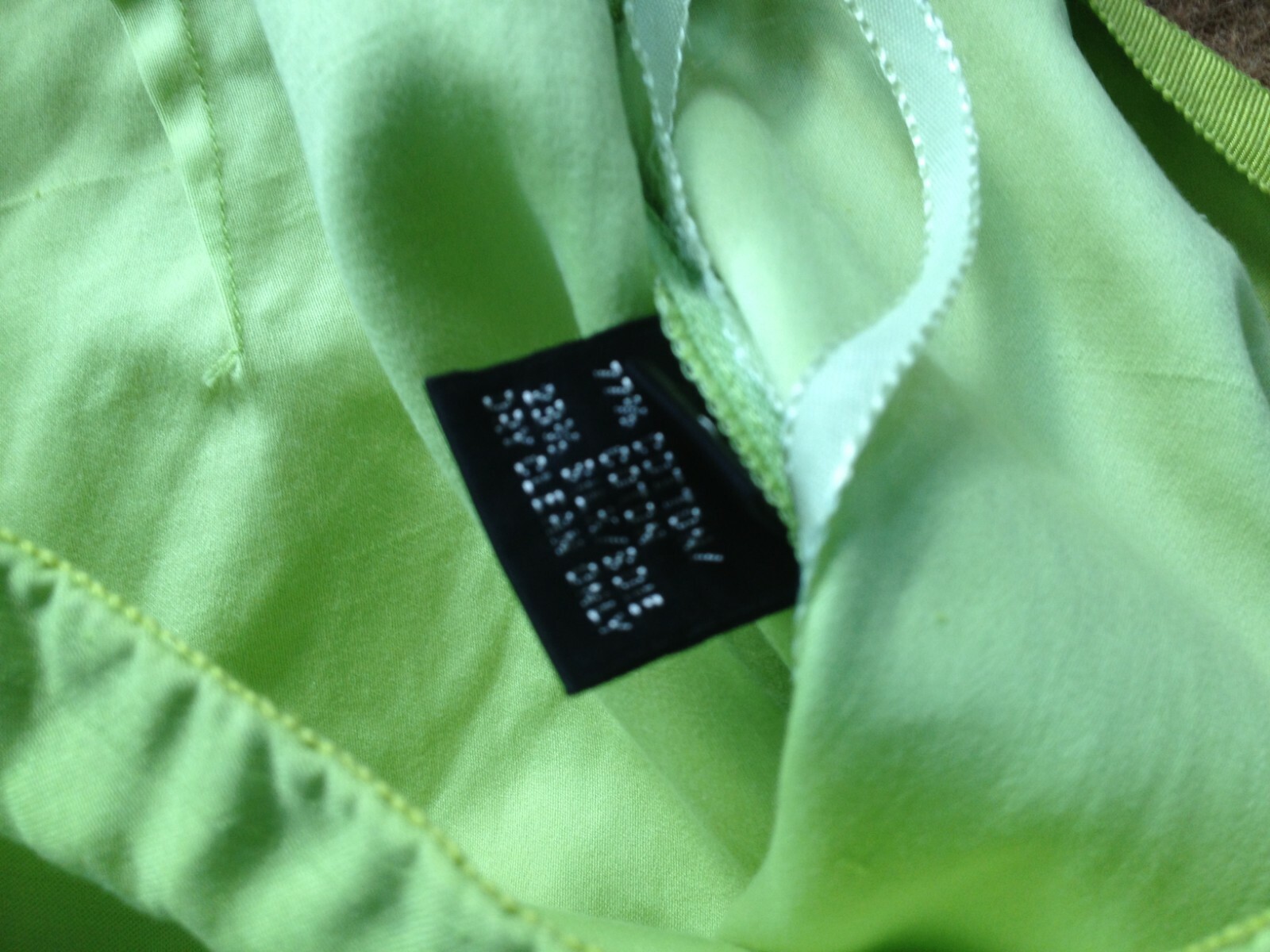 Ralph Lauren Black Label Neon Green Silk/cotton blend… Gem