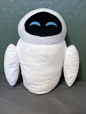 Disney Parks Wall-E Eve Eva 12  Squinting Eyes Plush Walle Robot White