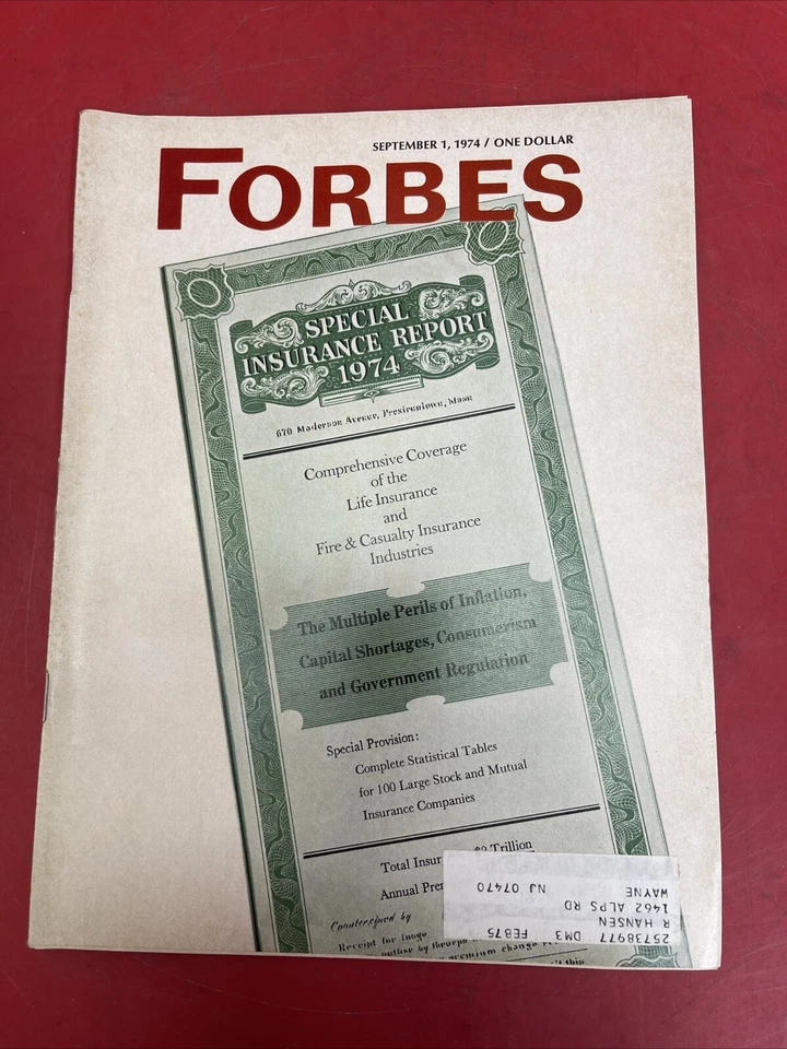 Vintage Forbes Magazine Lot 8 (September-December 1974) — 第 3/4 张图片