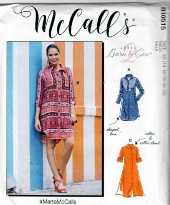 UNCUT Learn to Sew McCalls Schneiderei Nähmuster M8086 Größe 8-14 NEU