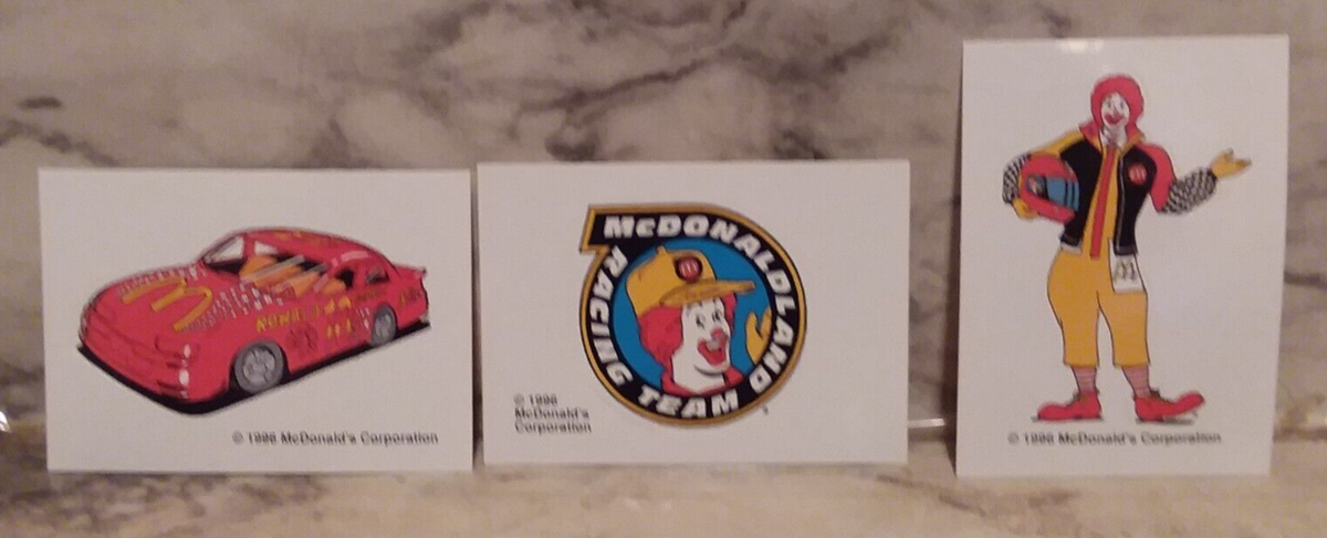 Vtg 1996 McDonald's 500 Race Track Trading Card COMPLETE Set w