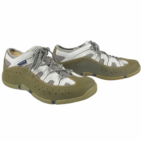 Sperry Top-Sider Lace Up Oxford Sneaker Shoe Mens Sz 12 M Green White Leather - 第 1/10 張圖片