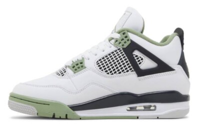 Nike Air Jordan 4 Retro Mid Seafoam 'AQ9129-103' Women's | eBay