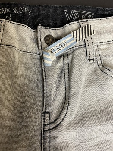 Vans Extreme Skinny Damen Jeans Größe 5 30x32 Denim Stretch Grau Schwarz Verblassen E59 - Bild 3 von 12