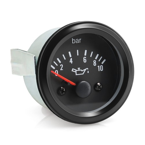 2" 52MM Yellow LED Digital Oil Pressure Gauge 0-10Bar Press Meter Diesel Car 24V - Picture 6 of 13